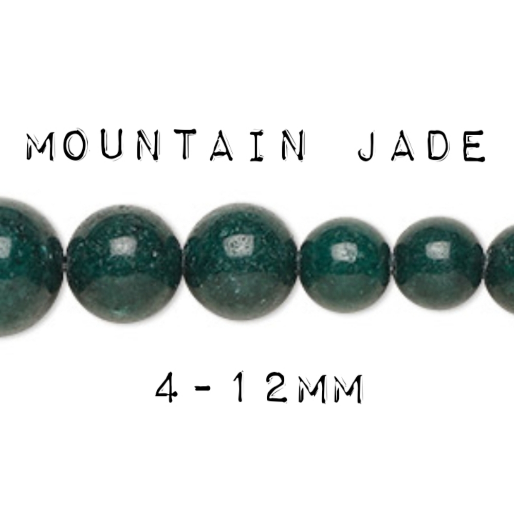 2/$20 Green Mountain Jade Graduated Beads